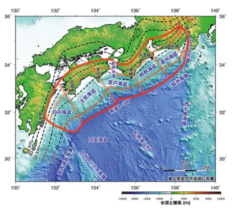 南海トラフ巨大地震の直前に発生する可能性の高い５つの前兆現象